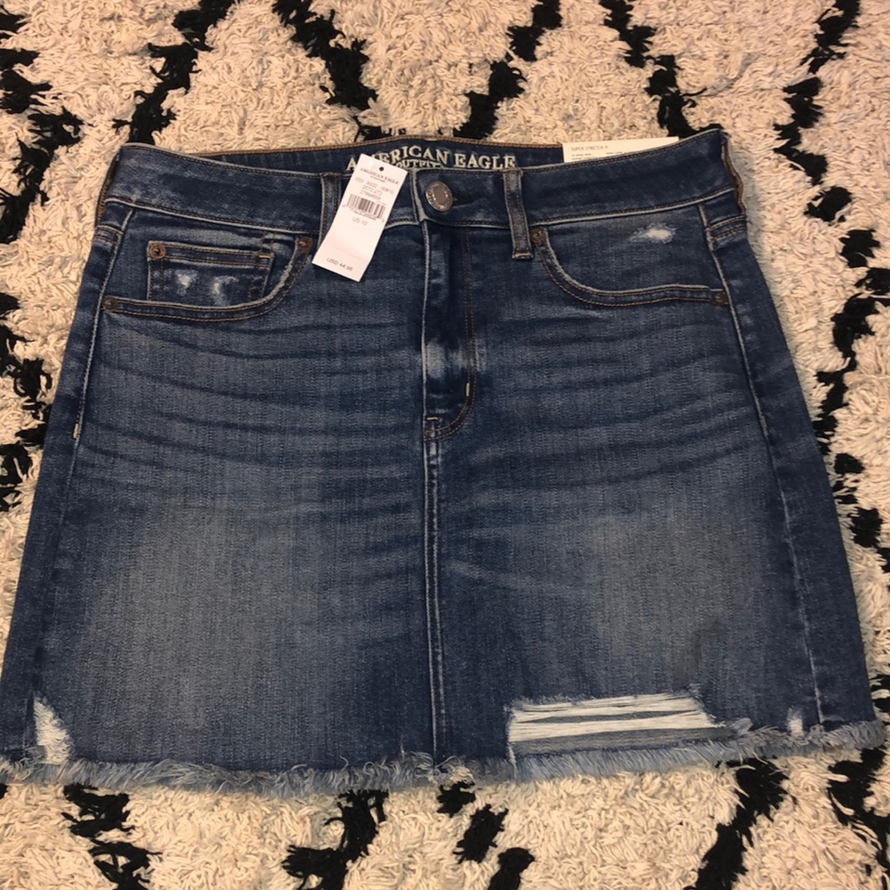 NWT American Eagle Hi Rise Denim Mini Skirt